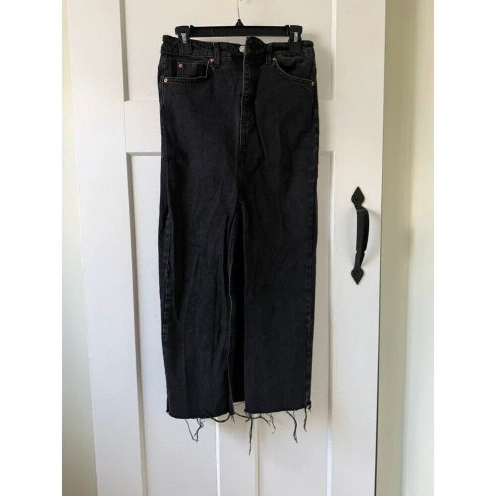 Stradivarius Denim Midi Skirt